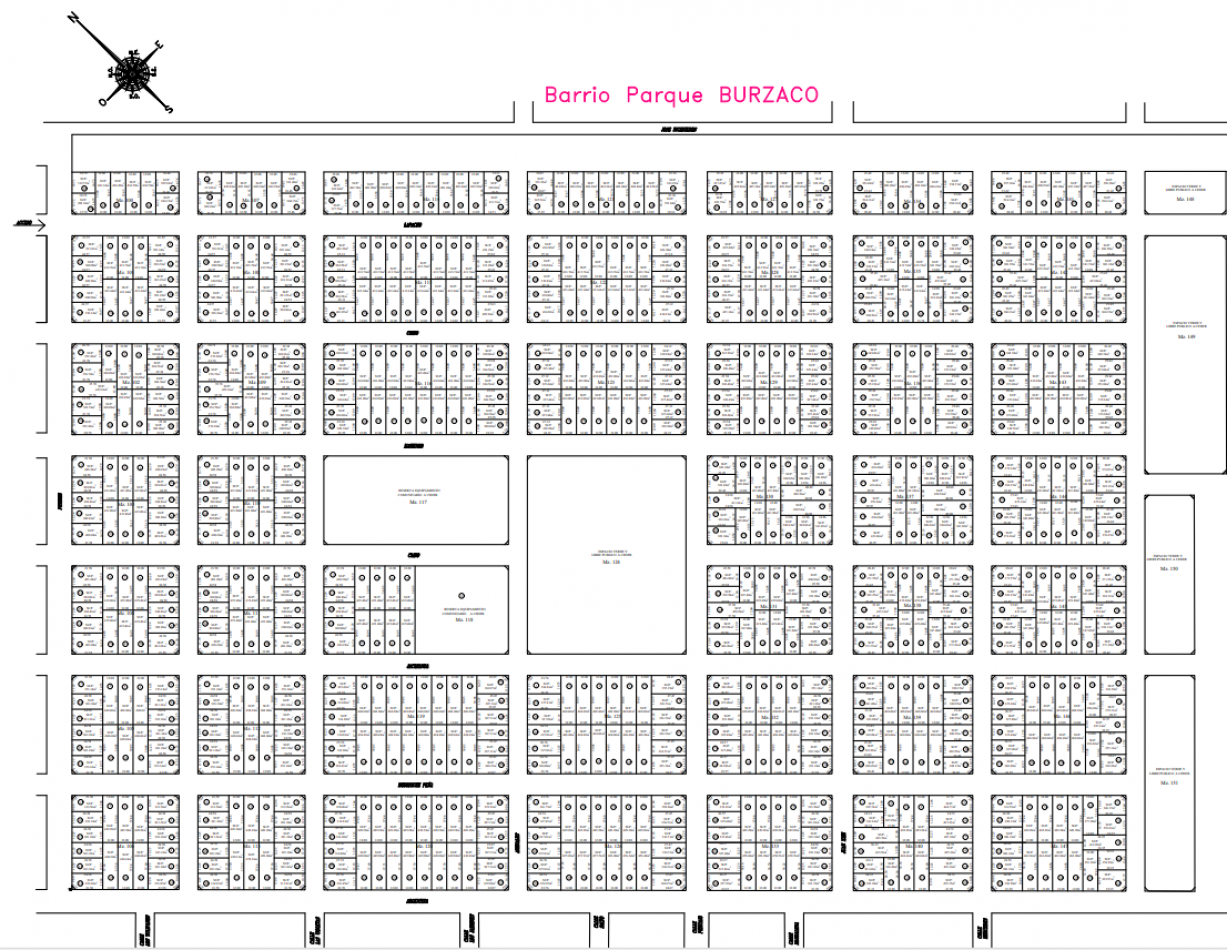 Lotes en Barrio Parque Burzaco - Partido de Almirante Brown