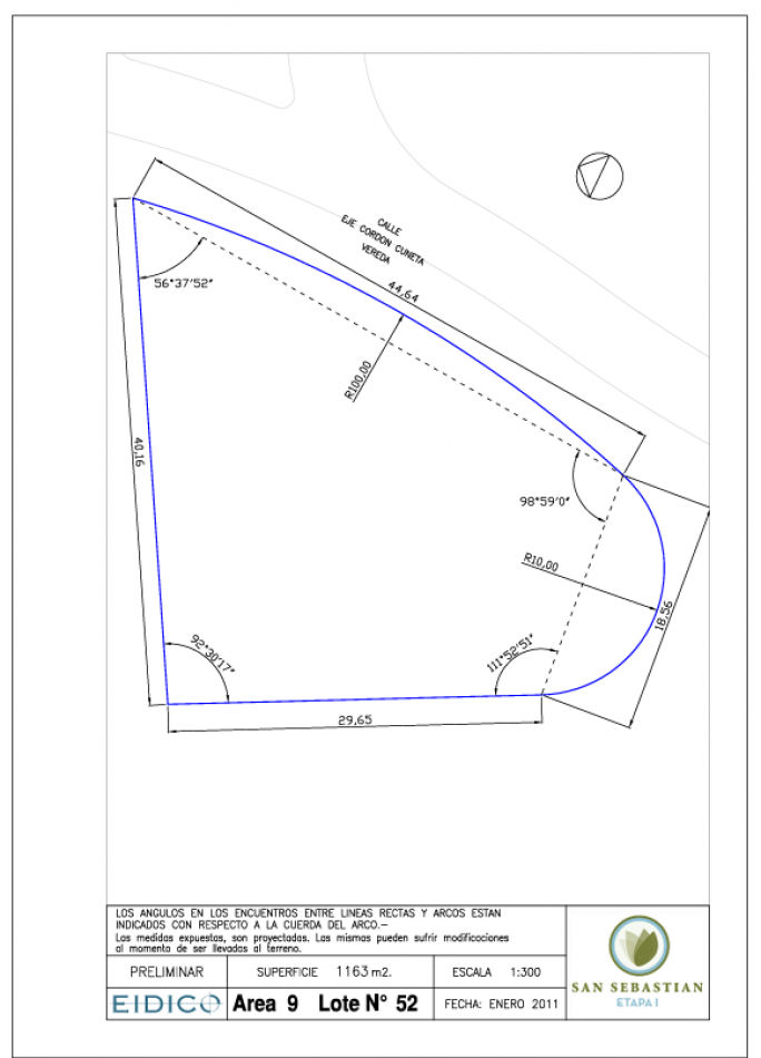 Lote Perimetral a la Venta - Barrio Cerrado San Sebastian Area 9 - Zelaya, Pilar - Escriturable