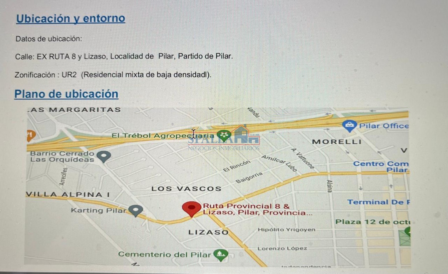 VENTA GALPON 800 M2 SOBRE RUTA 8 A METROS DE PANAMERICANA KM 55 RAMAL PILAR