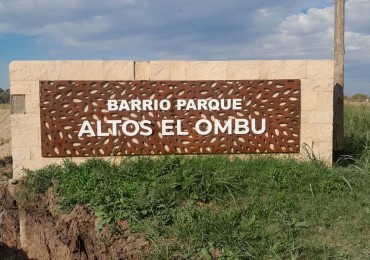 LOTE EN BARRIO ALTOS EL OMBU - LOS CARDALES - PARTIDO DE EXALTACION DE LA CRUZ